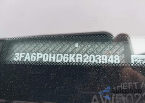 2019 Ford Fusion Se из США, поврежденный, VIN 3FA6P0HD6KR203948